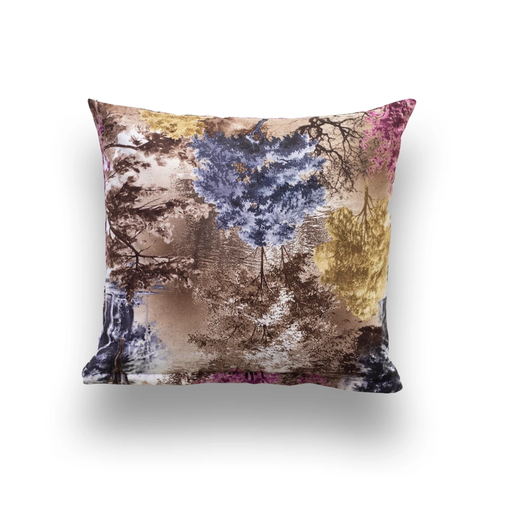 Earthy Toned Print Pillow
